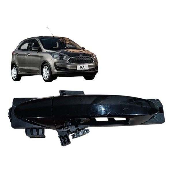 Maçaneta Externa Porta Ford Ka 2020 2021 Traseira Esquerda Preto Traseira