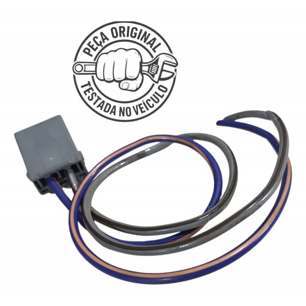 Plug Conector Chicote 2 Fios Motor Ar Forçado Ford Ka 2021