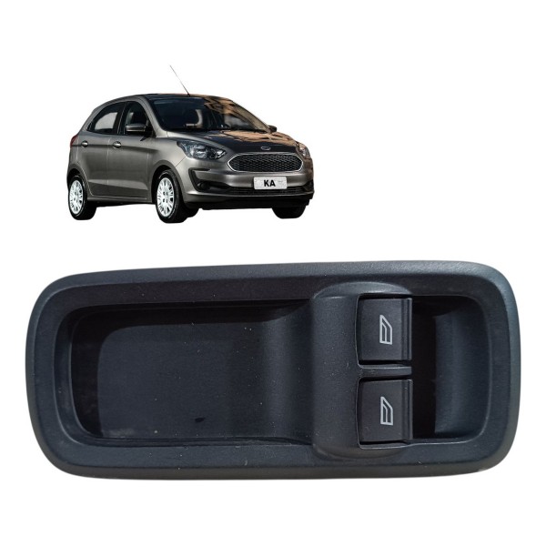 Botão Vidro Duplo Esquerdo Ford Ka Hatch 2019 2020 2021 2022