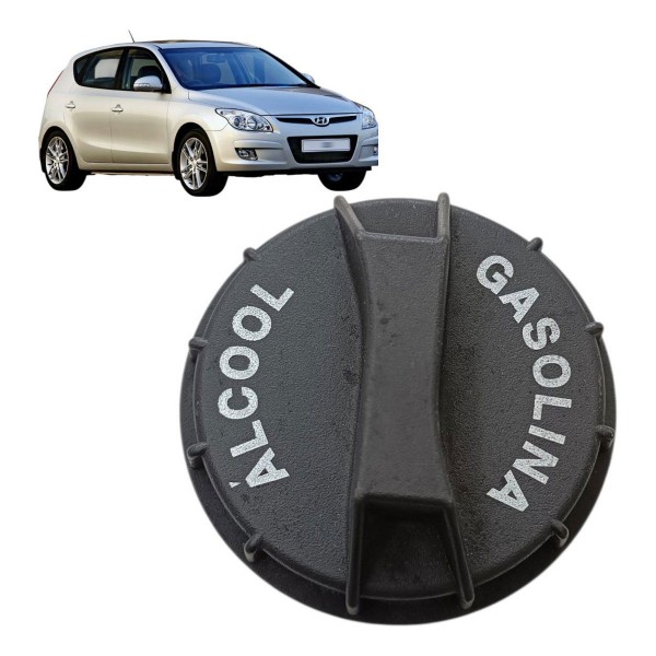 Tampa Bocal Tanque Combustível Hyundai I30 2009 A 2012 Preto 2011