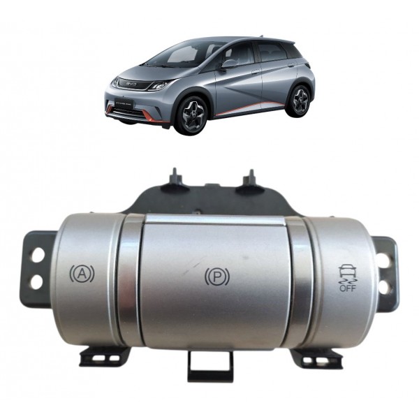 Botão Freio Estacionamento Byd Dolphin Gs 180ev 2024 Prateado