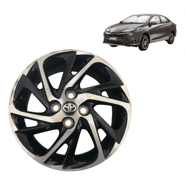 Roda Liga Aro 16  Toyota Yaris 2019 2020 2021 2022 A 2024 Preto