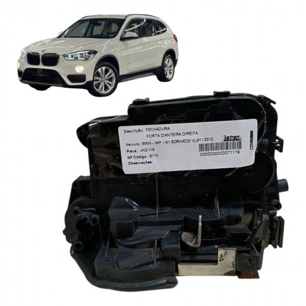 Fechadura Porta Dianteira Direita Bmw X1 2011 2012 2013 2014