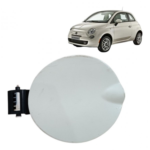 Portinhola Tampa Combustível Fiat 500 Cult 2011 2012 2013 Branco 2012