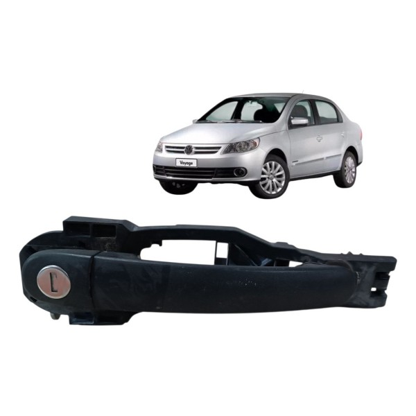 Maçaneta Externa Dianteira Direita Gol Voyage G6 2013 2014 Preto Dianteira