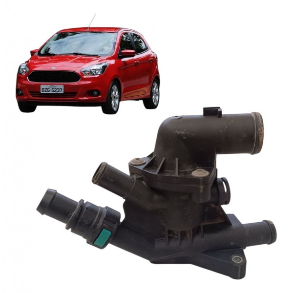 Carcaça Válvula Termostática Completa Ford Ka 1.0 3cc 2018