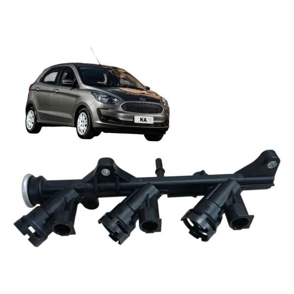 Flauta Injetor Combustível Ford Ka 1.0 3cc 2020 2021 2022