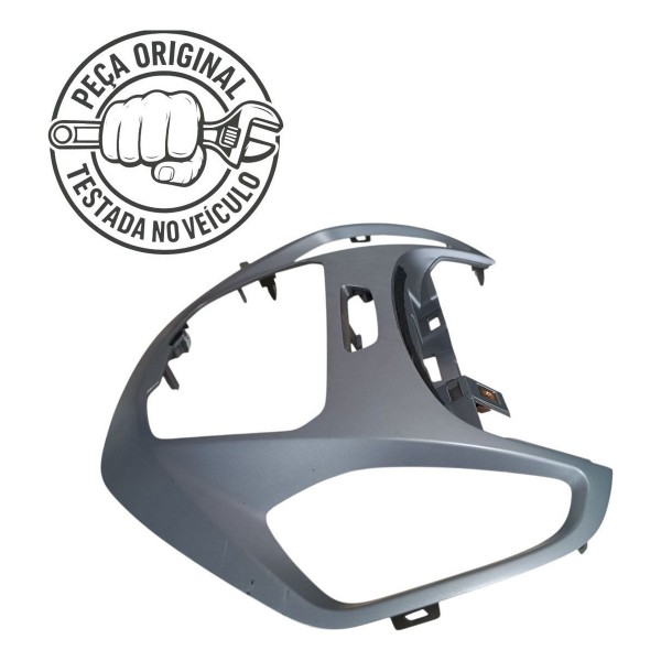 Moldura Mascara Painel Radio Ford Ka 2018 2019 2020 Original Cinza
