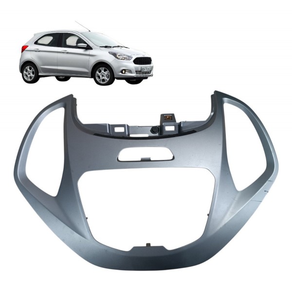Moldura Mascara Painel Radio Ford Ka 2018 2019 2020 Original Cinza