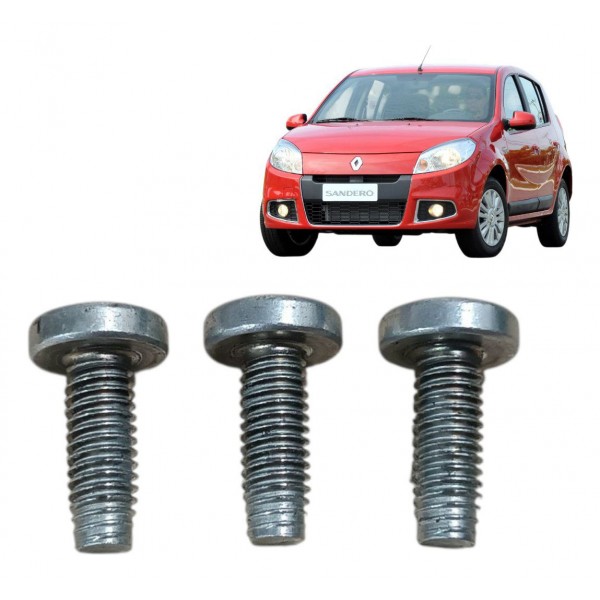 Jogo 3 Parafusos Fixação Motor Limpador Sandero 2012 2013