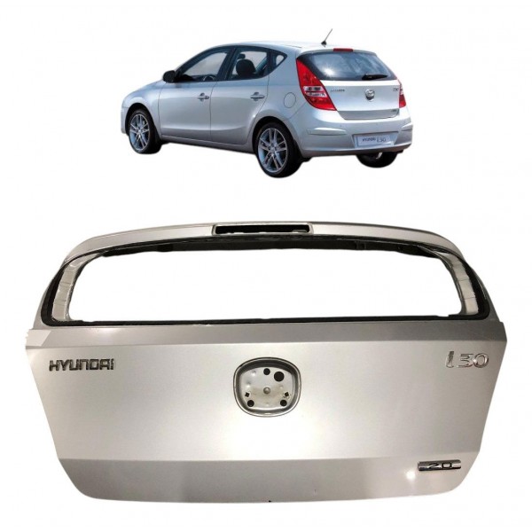 Tampa Traseira Porta Malas Hyundai I30 2009 2010 2011 2012 Prateado