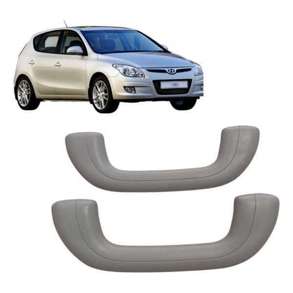 Par Alça Pega Mão Hyundai I30 2009 2010 2011 2012 Cinza