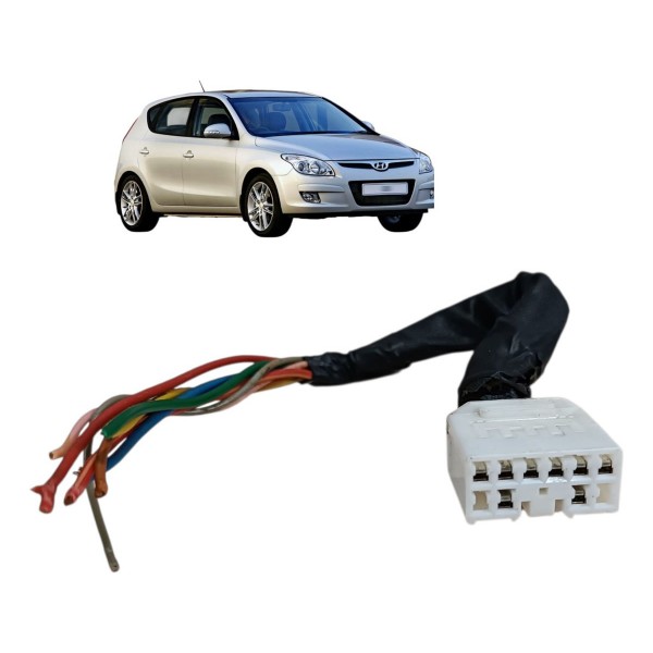Plug Conector 8 Fios Comando Ar Cond Hyundai I30 2009 2012