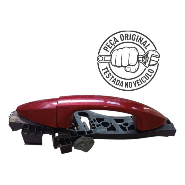 Maçaneta Externa Traseira Direito New Fiesta Mex 2011 2012 Vermelho Traseira