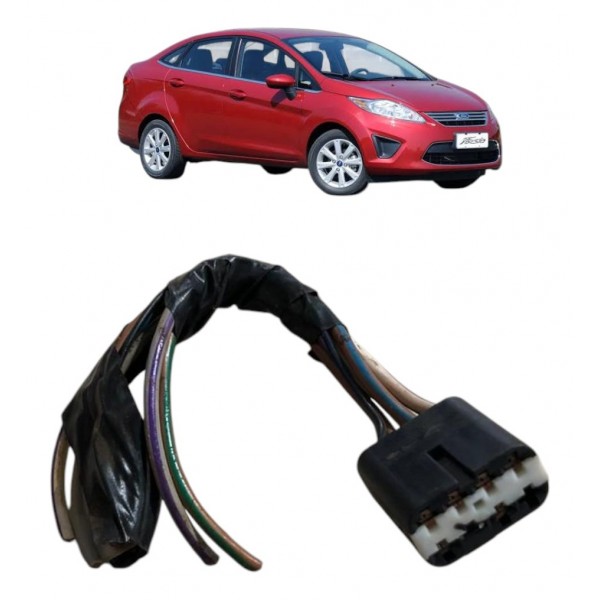 Plug Conector Botão Vidro Elétrico New Fiesta Mex 2011 2012