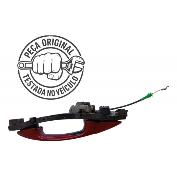 Maçaneta Externa Diant. Direito Ford New Fiesta Mex 2012 Vermelho Dianteira