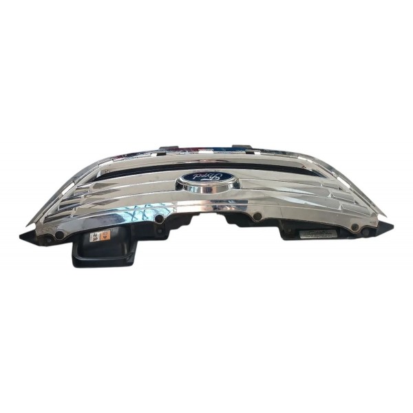 Grade Parachoque Dianteiro New Fiesta Mexicano Sedan 2012 Prateado Brilhante