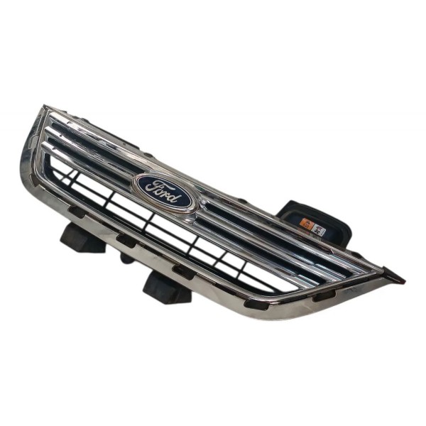 Grade Parachoque Dianteiro New Fiesta Mexicano Sedan 2012 Prateado Brilhante