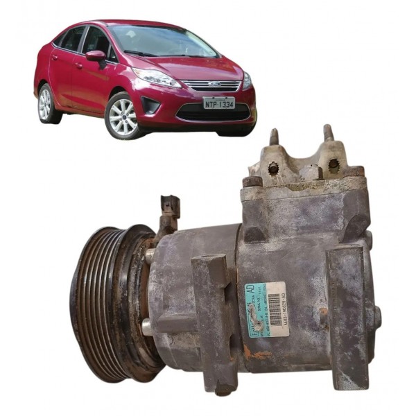 Compressor Ar Ford New Fiesta 1.6 16v Mexicano 2011 2012