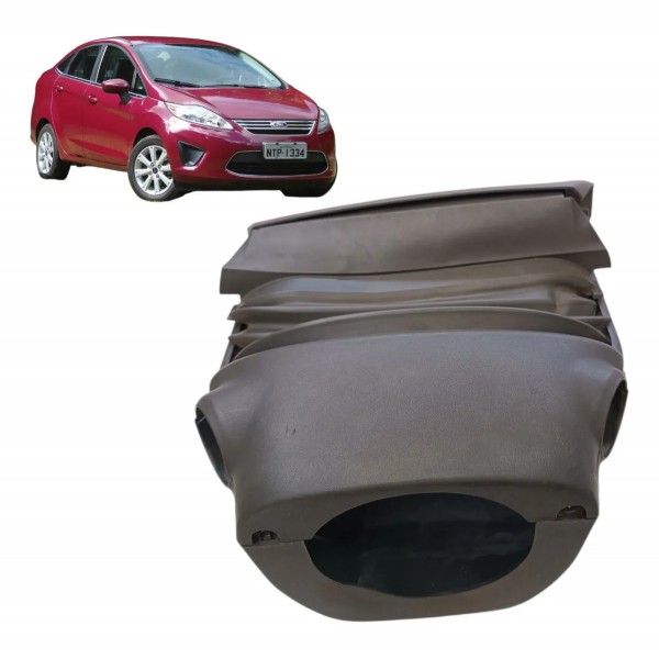 Moldura Coluna Volante New Fiesta Mexicano 2011 2012 Cinza Lisa