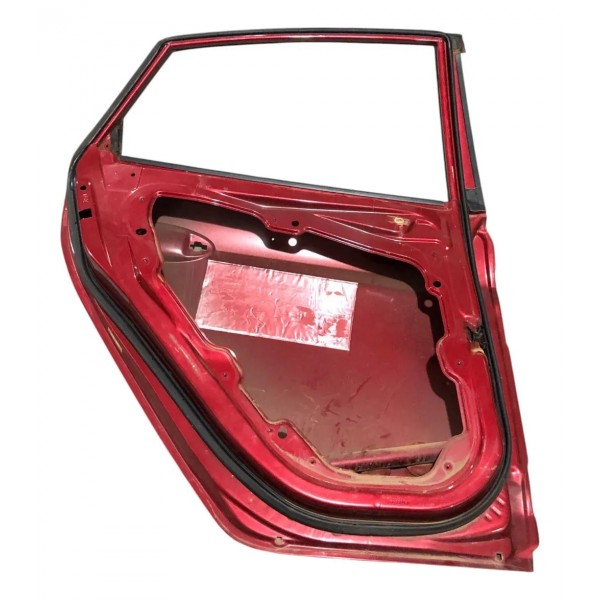 Porta Traseira Esquerda New Fiesta Sedan Mexicano 2012 2019 Traseira Esquerda Vermelho