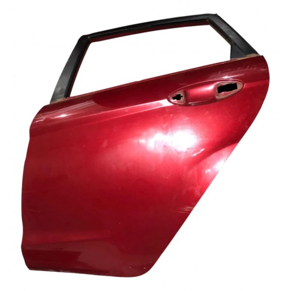 Porta Traseira Esquerda New Fiesta Sedan Mexicano 2012 2019 Traseira Esquerda Vermelho