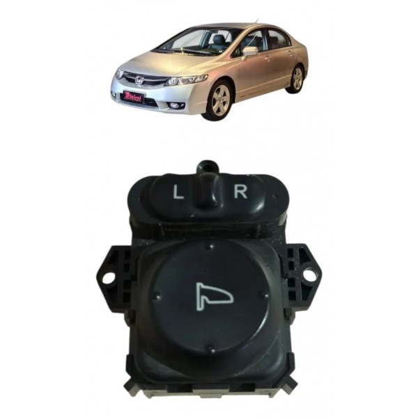 Botão Comando Regulagem Retrovisor Honda Civic 2008 Á 2012