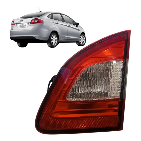 Lanterna Tampa Traseira Direita Ford Fiesta Sedan 2011/2012 Direito/passageiro Vermelho