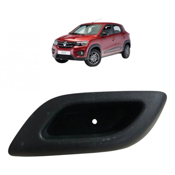 Puxador Interno Porta Diant Esquerdo Renault Kwid 2019 /2022 Preto Dianteira