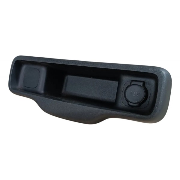Porta Objetos Tomada 12v Citroën C4 Cactus 2018 A 2021 Preto