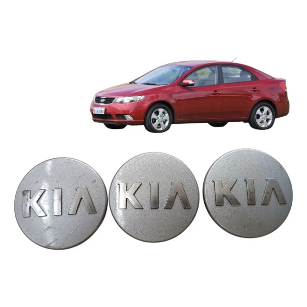 Miolo Calota Central Kia Prateado