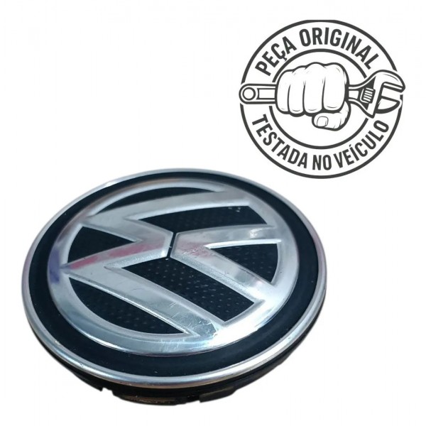 Miolo Calota Central Roda Volkswagen Gol Voyage 2017 2018 Prateado