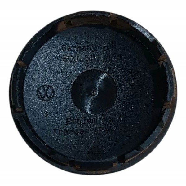 Miolo Calota Central Roda Volkswagen Gol Voyage 2017 2018 Prateado