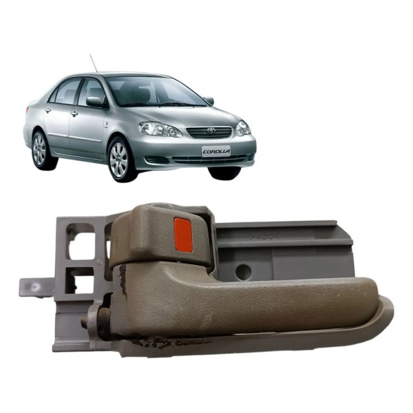 Maçaneta Interna Traseira Esquerda Toyota Corolla 2003/2008 Cinza Traseira