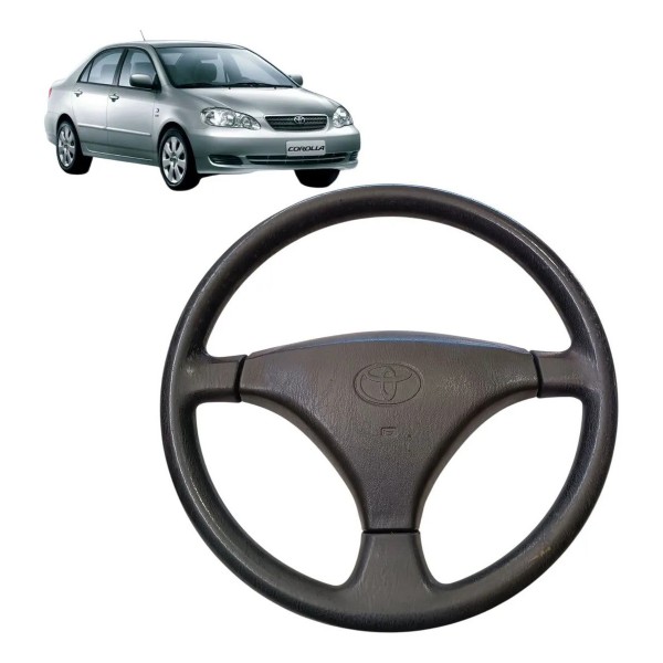 Volante Direção Toyota Corolla Xli 1.6 2003 2004 2005 A 2008 Preto