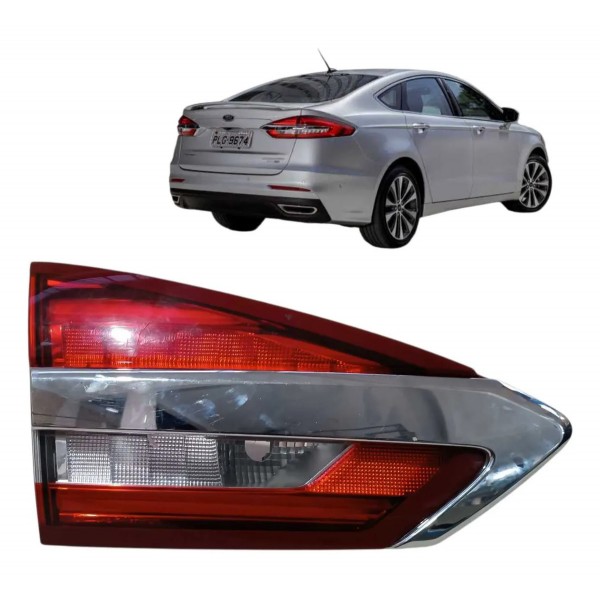 Lanterna Tampa Traseira Esquerda Ford Fusion 2017 2018 2019  Esquerdo/motorista Vermelho