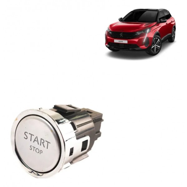Botão Start Stop Peugeot 3008 Thp 2019 9804007480