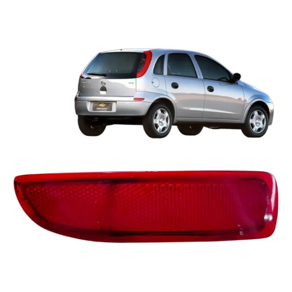 Refletor Traseiro Esquerdo Corsa Hatch 2007 2009 2010 2011 Vermelho