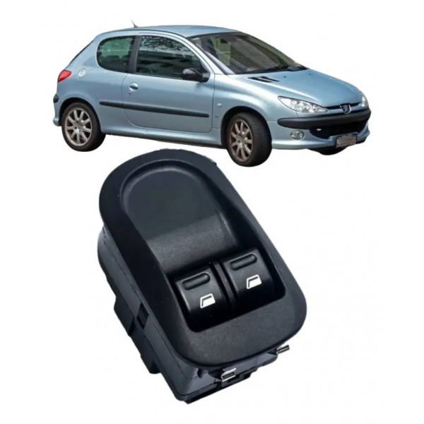 Botão Interruptor Vidro Elétrico Peugeot 206 Duplo 205/207