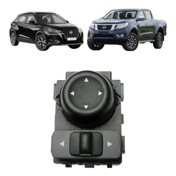 Botão Regul. Retrovisor Eletr. Nissan Kicks 20/ - 255705ra0a