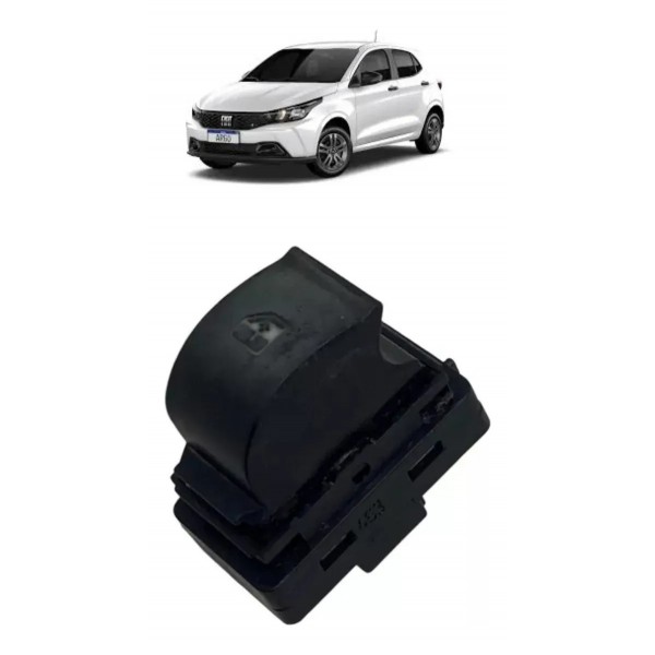 Botão Vidro Elétrico Simple Fiat Argo Cronos Mobi Led Branco
