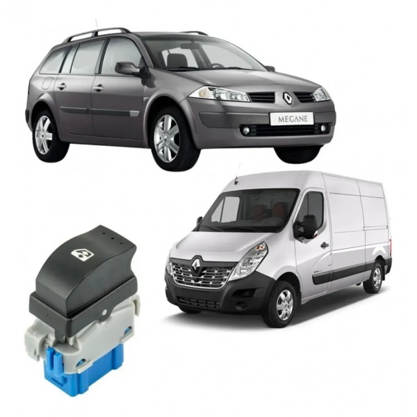 Botão Vidro Elétrico Simples Duster Sandero Logan 2011 2012