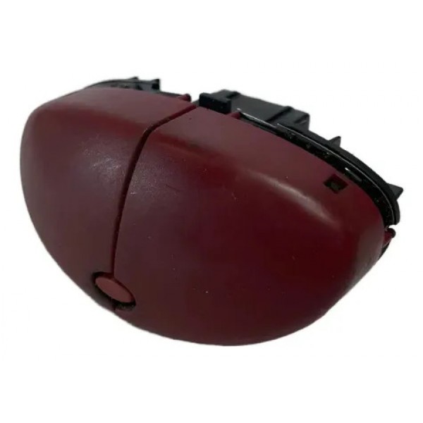 Botão Pisca Alerta Com Trava Portas Compatível Peugeot 206  Vermelho