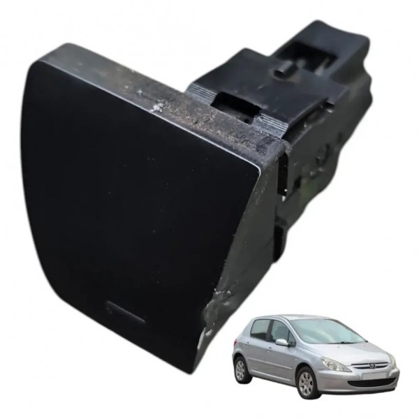 Botão Falso Painel Original Peugeot 307 2002 A 2012. Preto