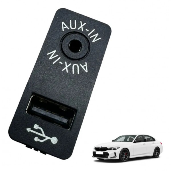 Tomada Usb Serial Auxiliar Bmw 320i 2.0 2016 Preto