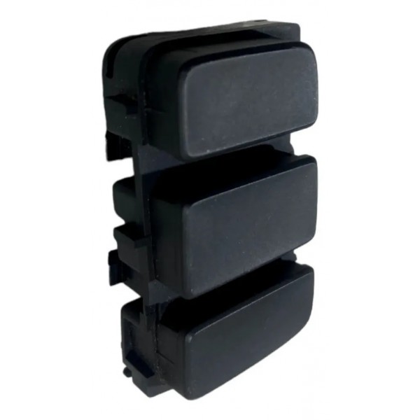 Botão Falso Tampa Moldura Central Volkswagen Up 2013/2018 Preto Lisa