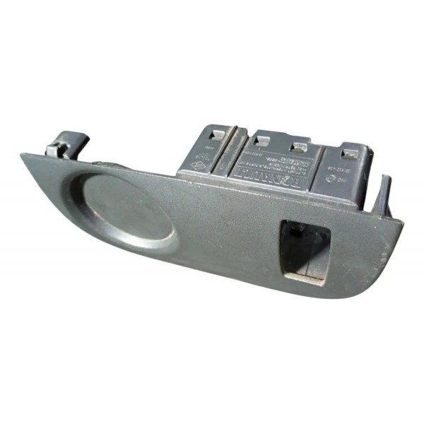 Moldura Botao Sensor Estacionamento Sandero Logan 2015 2020 Cinza-escuro