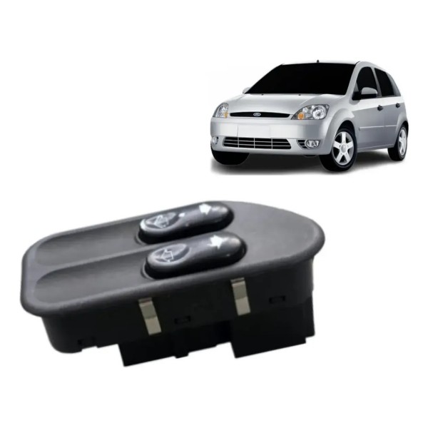 Botão Vidro Elétrico Esquerdo Ford Fiesta 2003 A 2012