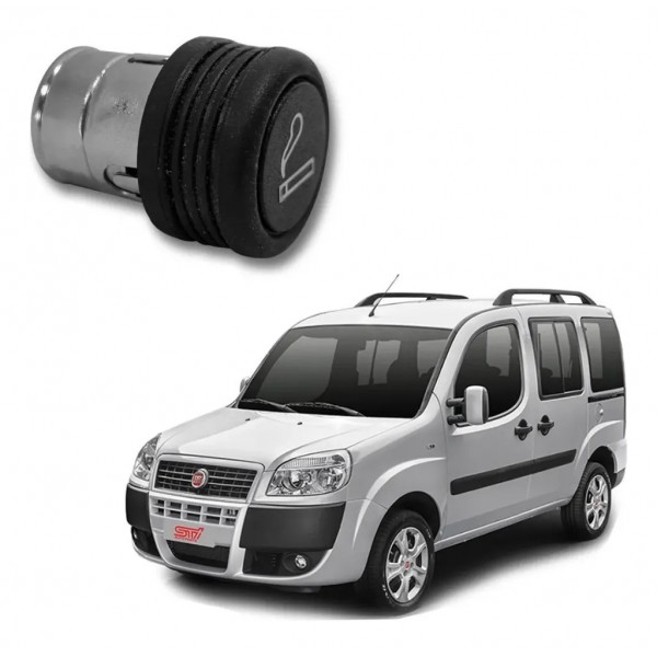 Acendedor De Cigarro Fiat Doblo 2015 Original Preto