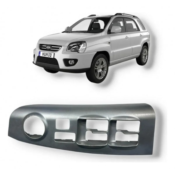 Moldura Botão Vidro Diant Esquerdo Kia Sportage 2005 A 2011